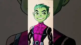 Beast Boy Drawing 💚💜