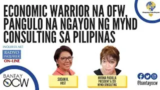 ECONOMIC WARRIOR NA OFW, PANGULO NA NGAYON NG MYND CONSULTING SA PILIPINAS