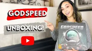 Unboxing GODSPEED board game the deluxe version by Pandasaurus games