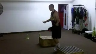 jump rope lateral plyo box jump combo