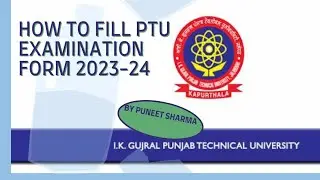 How to Fill #PTU #examination Form Online Step by Step ?