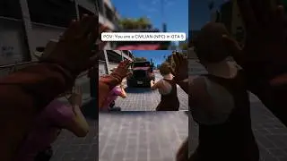 POV: You are a CIVILIAN (NPC) in GTA 5 #gta5 #npc #pov #gaming #shorts #funnygaming #gta
