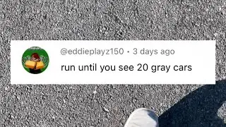Run Until: 20 Gray Cars 🩶🚗