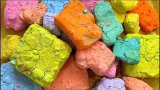 Rainbow Dyed Pasted Gym Chalk Crush || Compilation || Powdery || @powdercrumblesasmr3604 