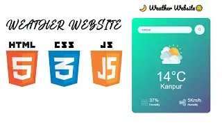 Weather Website using HTML CSS JS 🚀 || Weather Website using API ||