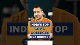 💥Best Govt MCA Colleges in India🤩 2024 MCA Admissions at NITs, JNU #shorts #MCA #MCAColleges #viral