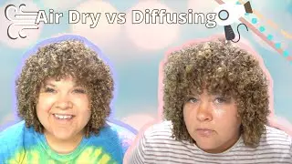 Diffusing vs Air Drying on permed hair