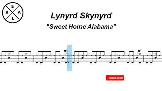 Sweet Home Alabama - Lynyrd Skynyrd Drumscore