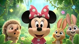 Minnie Mouse Jungle Adventure 🐭🌿 | Hedgehogs & Bunnies Friendship Story 🦔🐰