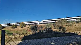 Renfe Media Distancia // MD 599 en doble composici&oacute;n especial Feria de Zafra saliendo de M&eacute;rida