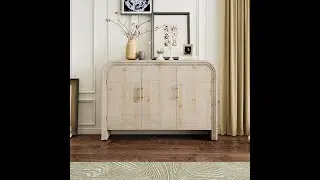 Bellemave Curved Sideboard Retro Buffet Cabinet #amazoncommission