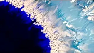 New Pearl Recipe! Amazing Fluid Art Using a Hairdryer! Inspired by @CindyArtStudio