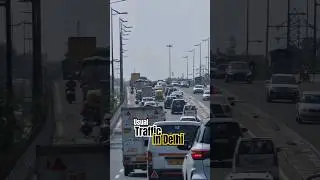 This is the average Traffic on Delhi Roads #indian #highway #city