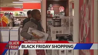 Black Friday shoppers stroll in and out at West County Center