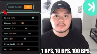 Kaspa: 1 BPS, 10 BPS, 100 BPS.
