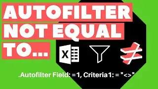Excel VBA Macro: Autofilter to Exclude Blank Cells (Step-by-Step Tutorial)