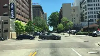 1 Houston 4K   Skyscraper Drive   Driving Downtown   Texas USA