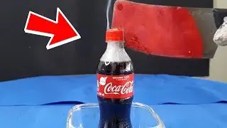 Experiment Glowing 1000 degree KNIFE vs Coca cola
