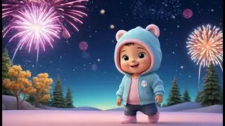 Baby Tiger&rsquo;s Fireworks Night | Fun Animals & New Year Nursery Rhyme for Kids | Baby Learning Song