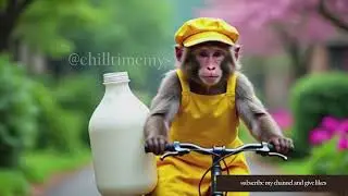Tiny seller, big charm! MONKEY SELL A MILK DAILY @chilltimemys #chilltimemys #youtubevideo