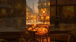 Cozy Winter Jazz Coffee Shop ☕❄️ | Vintage Caf&eacute; Ambience #shorts