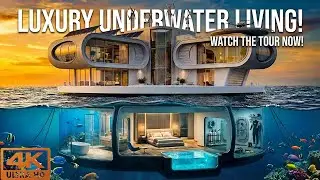 I Built a $50M Underwater Mansion in the Ocean | Construction to Tour | AI Architecture