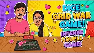🎲🧠 Dice Grid War Game | Dots & Boxes Strategy Battle | Claim More Squares to Win! 🔥