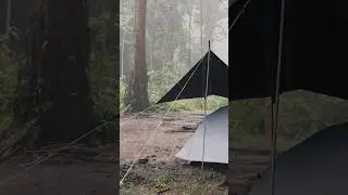 SUPER RAIN AND FLOOD ON MY CAMPING TENTS #shorts