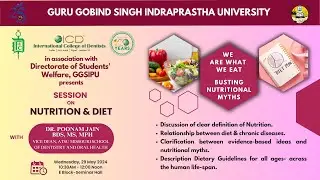 Session on 'Nutrition and Diet' by Dr. Poonam Jain