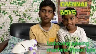 Unboxing sewing machine thread box