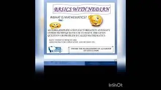 Definition of Mathematics |Basics With NEDian