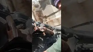 Scania oil cooler removing
