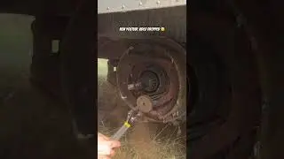Sneak peak at the rusty brakes we found on our 1959 Overlander