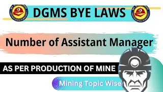 Number of Assistant Managers || DGMS Circular and Bye Laws || Important MCQs for NLC/ECL/CCL/NTPC