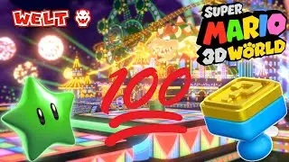 Super Mario 3D World: Welt 8: Vergn&uuml;gungspark 🎡 Alle Sterne und Stempel [Deutsch] [4K] [Guide]