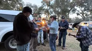 Robertson family and friends jamming at  Withlacoochee Bluegrass Festival 11/23/24
