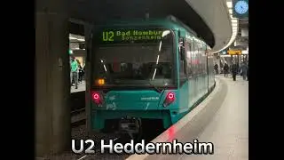 SELTENE U-Bahn Frankfurt Ansage von Ingrid-Metz-Neun 2013
