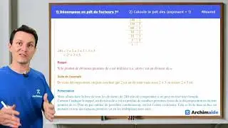 M&Eacute;THODE : Comment conna&icirc;tre le nombre de diviseurs d'un nombre ? - 2nd