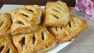 Приготовьте один раз и будете готовить постоянно! Это так вкусно,слойки с печенью и картофелем.