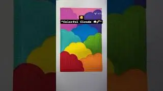 🫶🏻Rainbow Clouds 🌈 | Beautiful Color Mixing Art | Relaxing Painting #youtubeshorts #painting #
