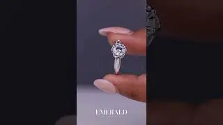 💎 Round Cut Unique Pave Solitaire Wedding Ring | CVD Diamond Ring for Her | Wedding Sale 🎉