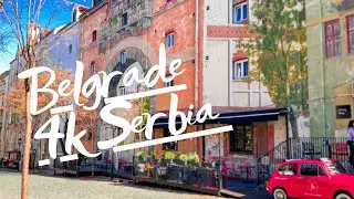 🇷🇸 BELGRADE / SERBİA 4K - Stari Grad Street  Walking TOUR - BEOGRAD