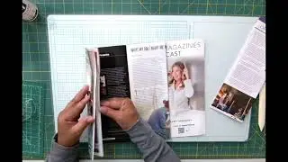 Magazine Mini Glue Books Tutorial 