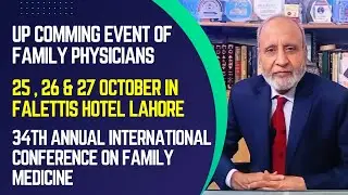 Dr Asim Shafiq | Chairman Workshop Pakistan Academy Of Family Physicians | Familycon Event