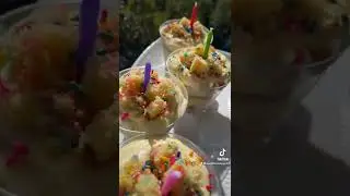 Confetti pudding #shorts #dessertpudding #holidaycake #bananapudding