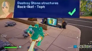 Destroy Stone structures Fortnite