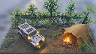  Diy miniature camping set 🏕️ with resin ;