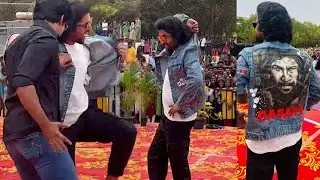 Nani and Dheekshith Shetty at Nagarjuna College for #Dasara Kannada Promotions | Gulte.com
