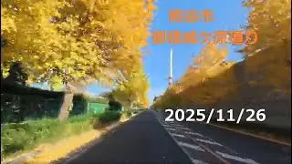 2025年11月26日　埼玉県　熊谷市　kumagaya Saitama　かごはら　御稜威ケ原通り