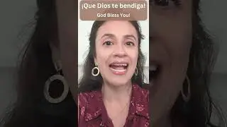 How to SAY and REPLY to GOD BLESS YOU in Spanish. Learn Spanish